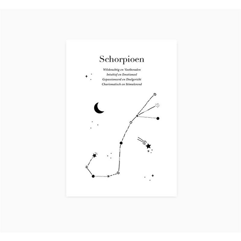 Ansichtkaart | Sterrenbeeld | Schorpioen