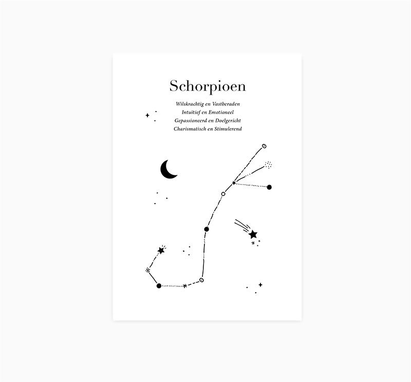 Postkarte | Sternzeichen | Skorpion