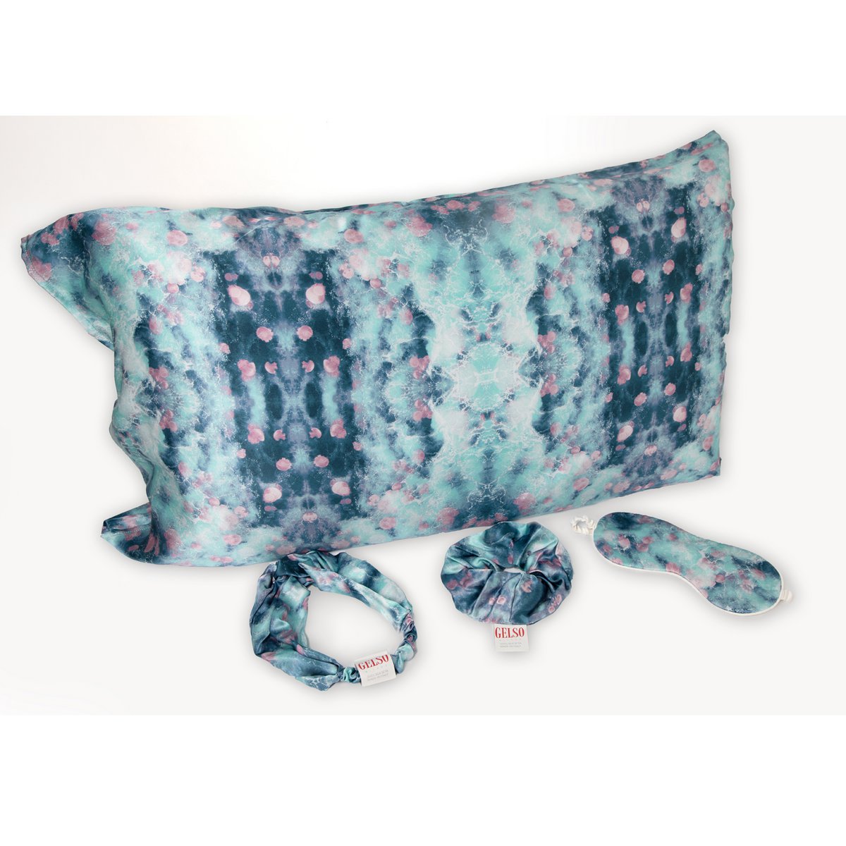 Diadema de seda con estampado de océanos
