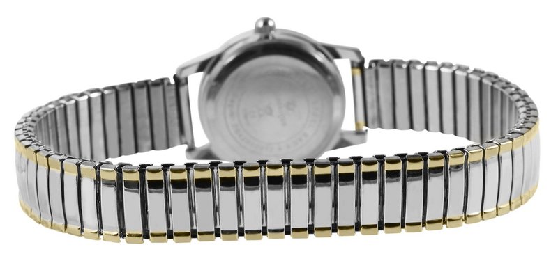 Reloj Classique para mujer con pulsera de acero inoxidable, bicolor