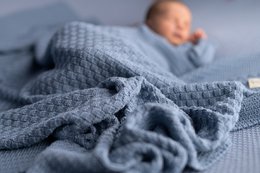 Square baby blanket jeans