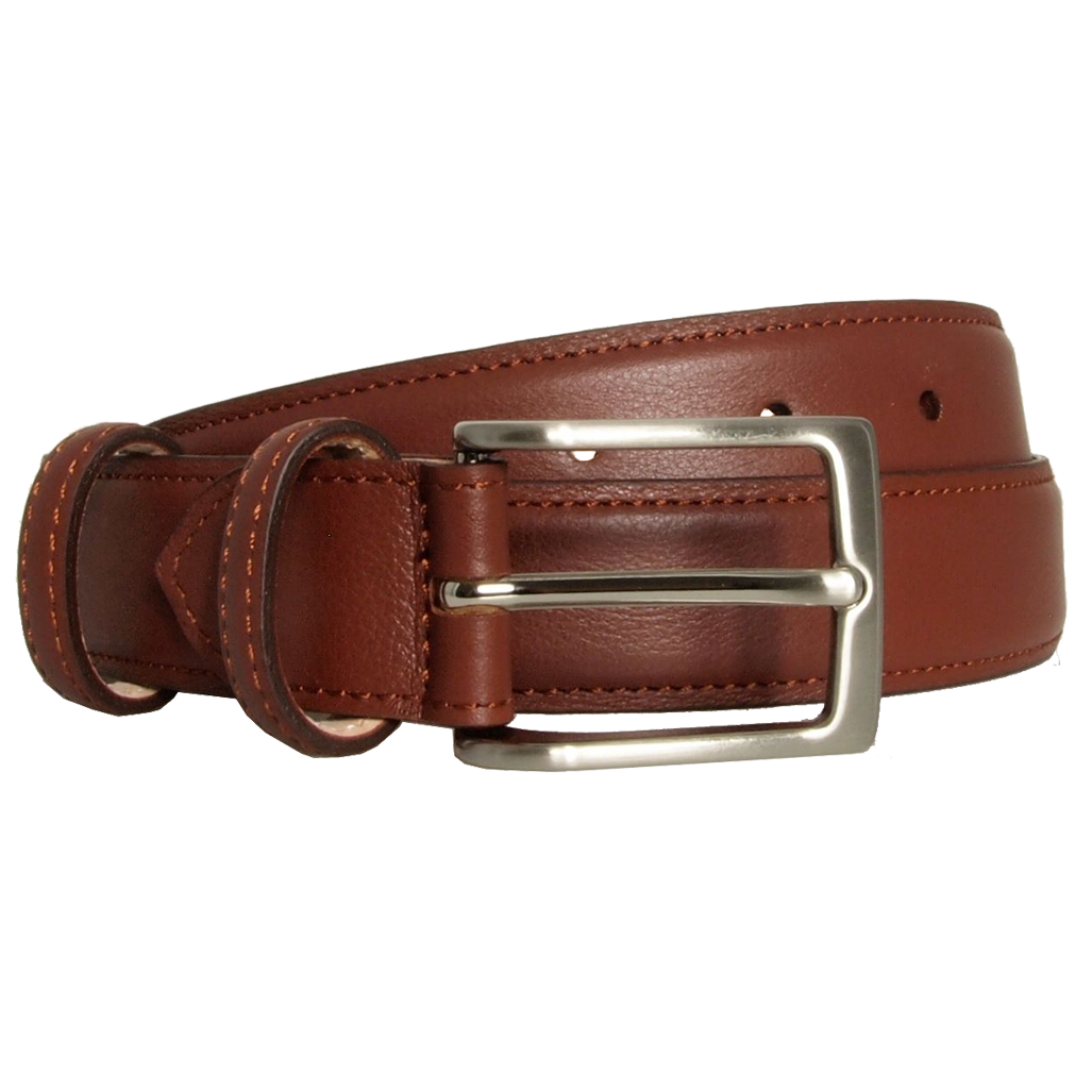 30 mm Sartorial Fine-Grained Leather Belt Sienna