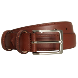 30 mm Sartorial Fine-Grained Leather Belt Sienna