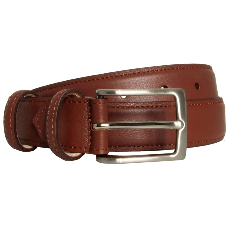 30 mm Sartorial Fine-Grained Leather Belt Sienna