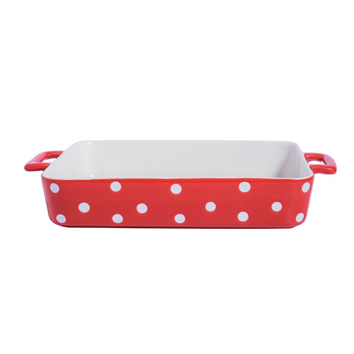 Gran plato familiar rojo con lunares Isabelle Rose