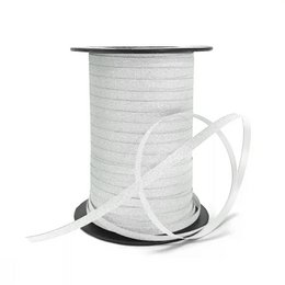 Decorative ribbon in various colors including rose, sage, gold, and black. The ribbon is 5mm wide and 150m long, suitable for crafting and gift wrapping.
