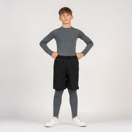 Merino 250-set met lange mouwen voor kinderen Perfect Grey