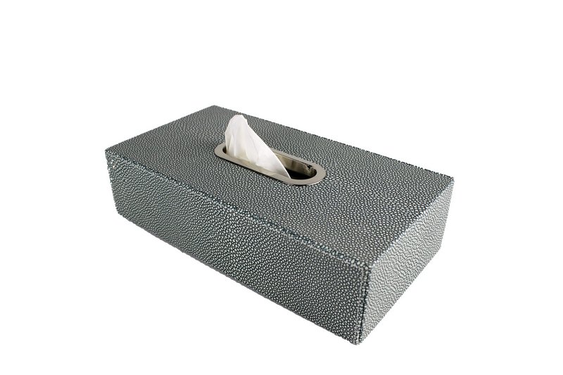 Scatola da asciugamano taberk box di tergicristalli cosmetici blu raggi sintetici