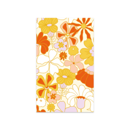 Mini card retro flowers
