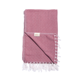 Hammam towel diamond / Bordeaux