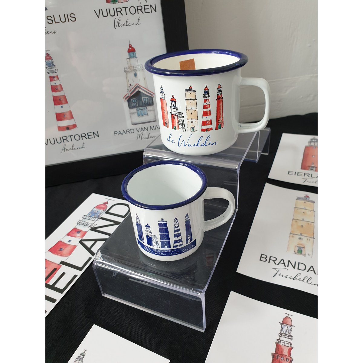 WADDEN LIGHTHOUSES KERZE IN EINEM BECHER