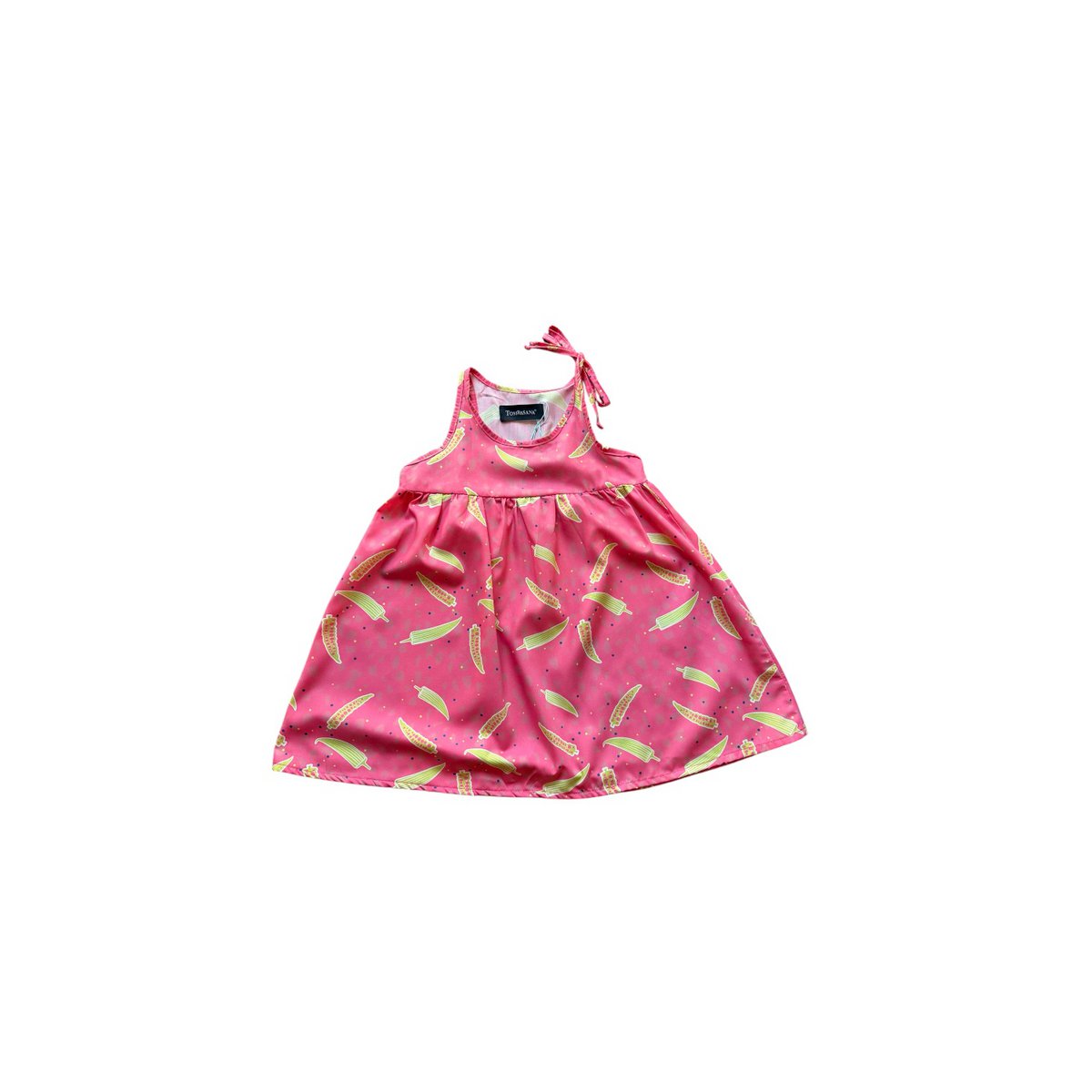 Meisjesjurk Tombasana - Pink Gombo Print