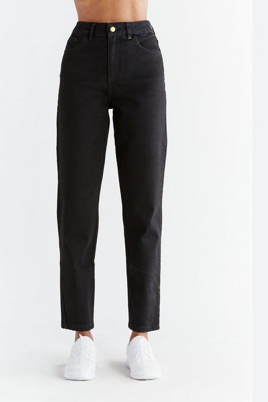 WN1010-104 | Damen Mom Fit - Kolenzwart