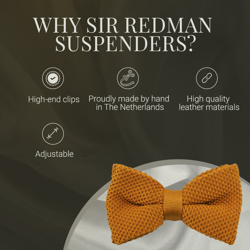 Sir Redman Hosenträger – Y-Modell – Cognac
