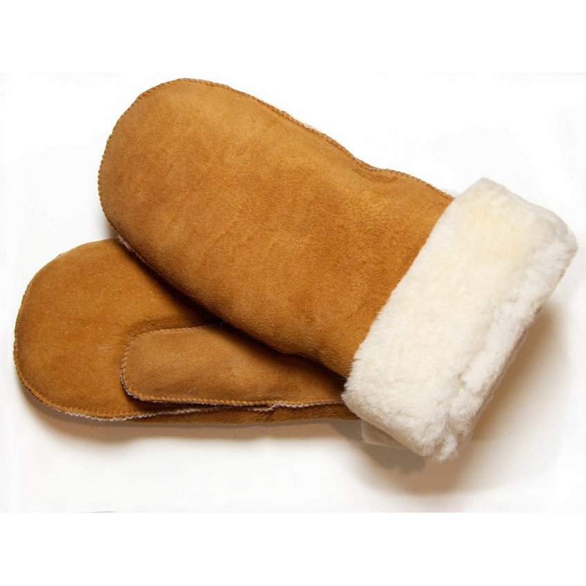 Dwustronna rękawica Lammy Mitten w kolorze brązowym