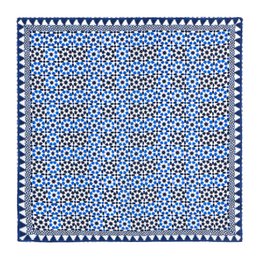 Blue Silk Square Scarf Sabika