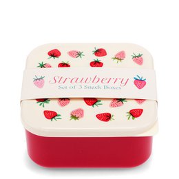 Snackbokse (sæt med 3) - Little Strawberry