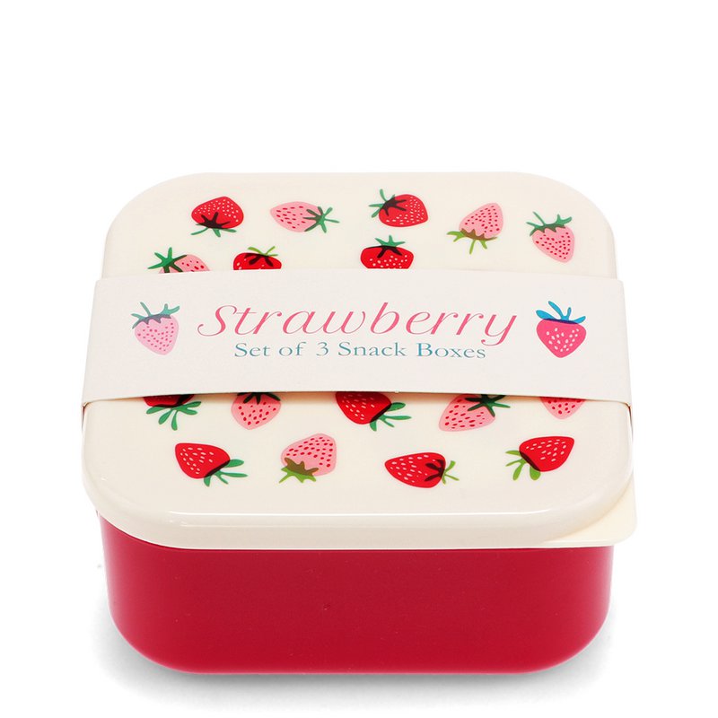 Snackbokse (sæt med 3) - Little Strawberry