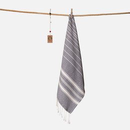 Serviette Ecobain "Nouveau Classique" | Nuage d'orage (Dunkelgrau)