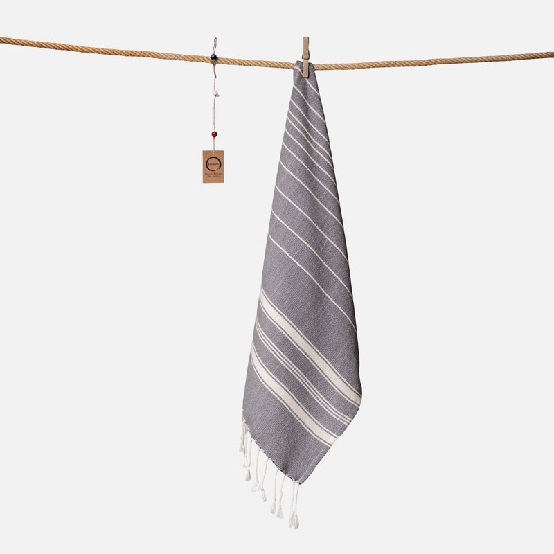 Serviette Ecobain "Nouveau Classique" | Nuage d'orage (Dunkelgrau)