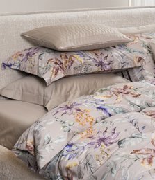 Completo biancheria da letto in rasatello Flora Costera Almond