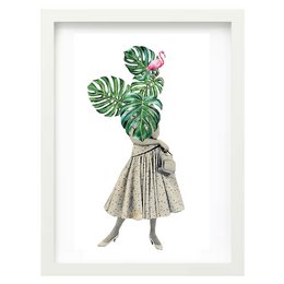 Druk artystyczny | Kobieta Monstera