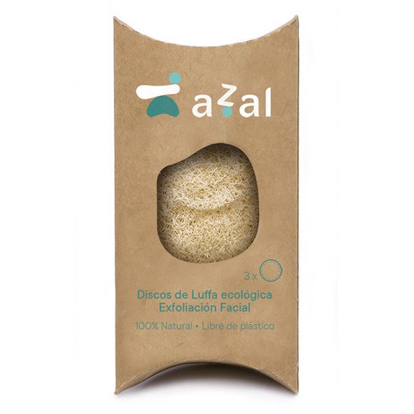 Set 3 Luffa-Peeling-Gesichtsscheiben. Azal.
