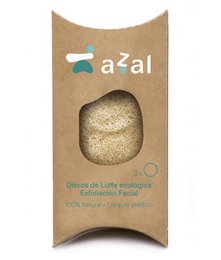 Set 3 Luffa-Peeling-Gesichtsscheiben. Azal.