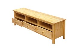 TV lowboard with 3 drawers and 3 open compartments