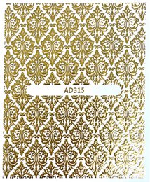 Gold pattern stickers