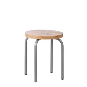 Circle stool gray set 2 pieces Ø30xh.35