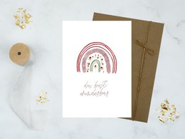 Carte de voeux "Tu es merveilleux"
