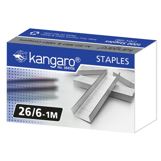 Nieten Kangaro 26/6 doos 1000 stuks 26/6