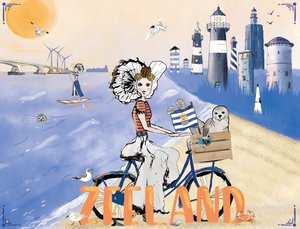 Tischemat Zeeland Strand Souvenir aus Zeeland