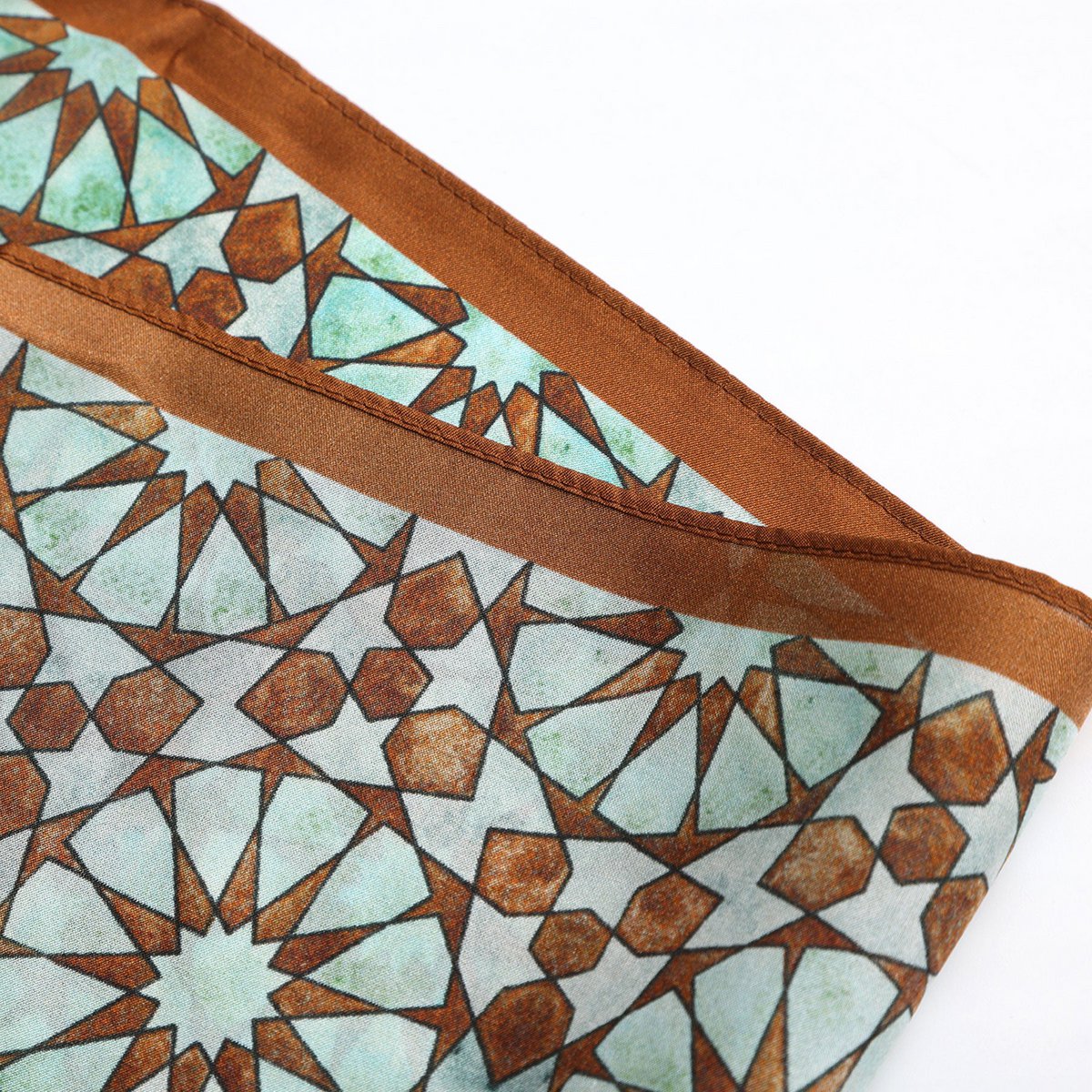 Brown Silk Neckerchief for Women
