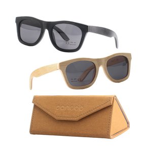 Bamboe Zonnebril Unisex | UV400 | Zwart