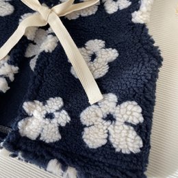 Waistcoat Teddy Flowers Navy