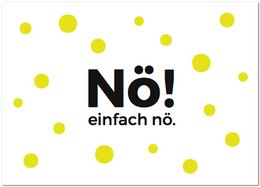 Postkort "Nö! Einfach nö"