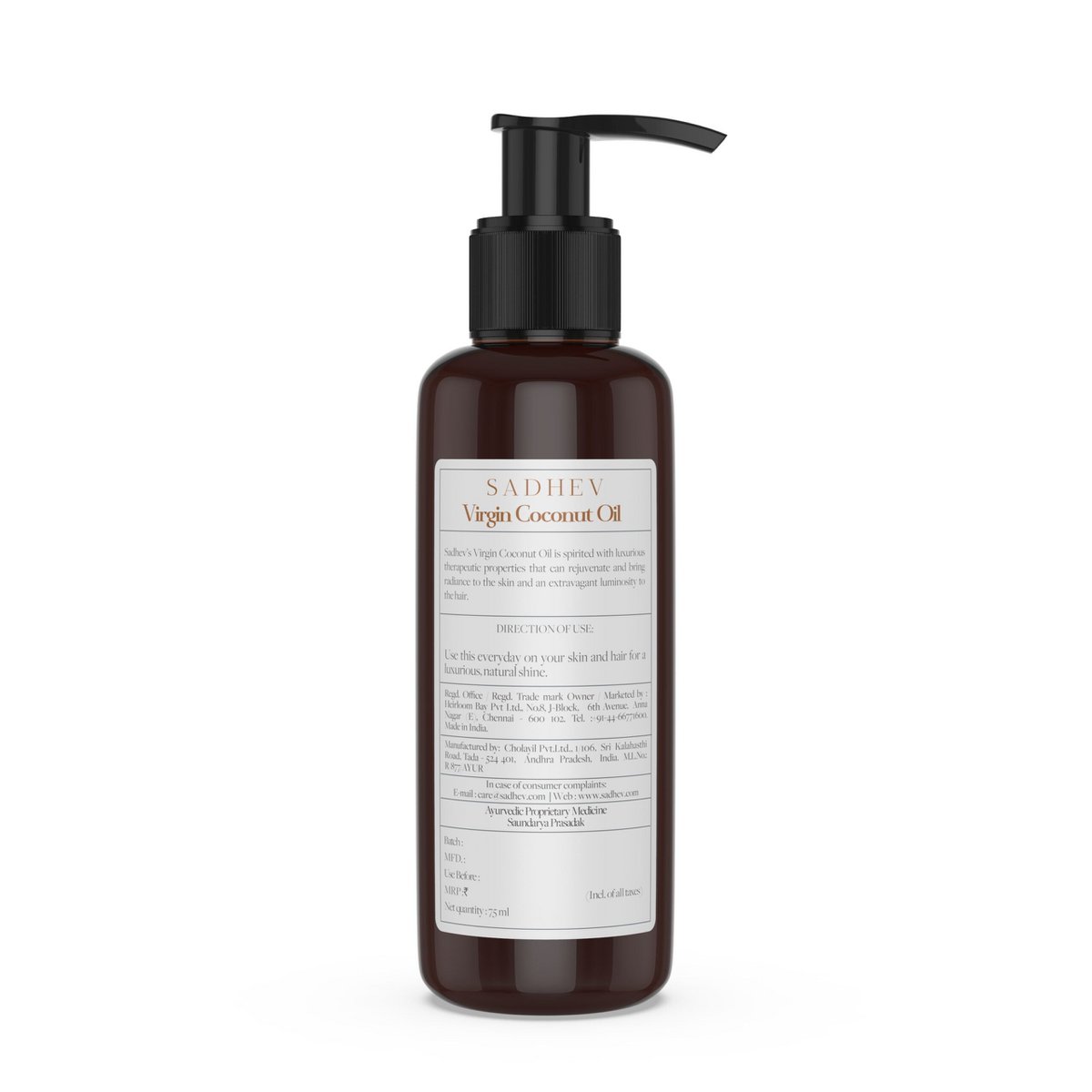 Jomfru kokosolie 75 ml