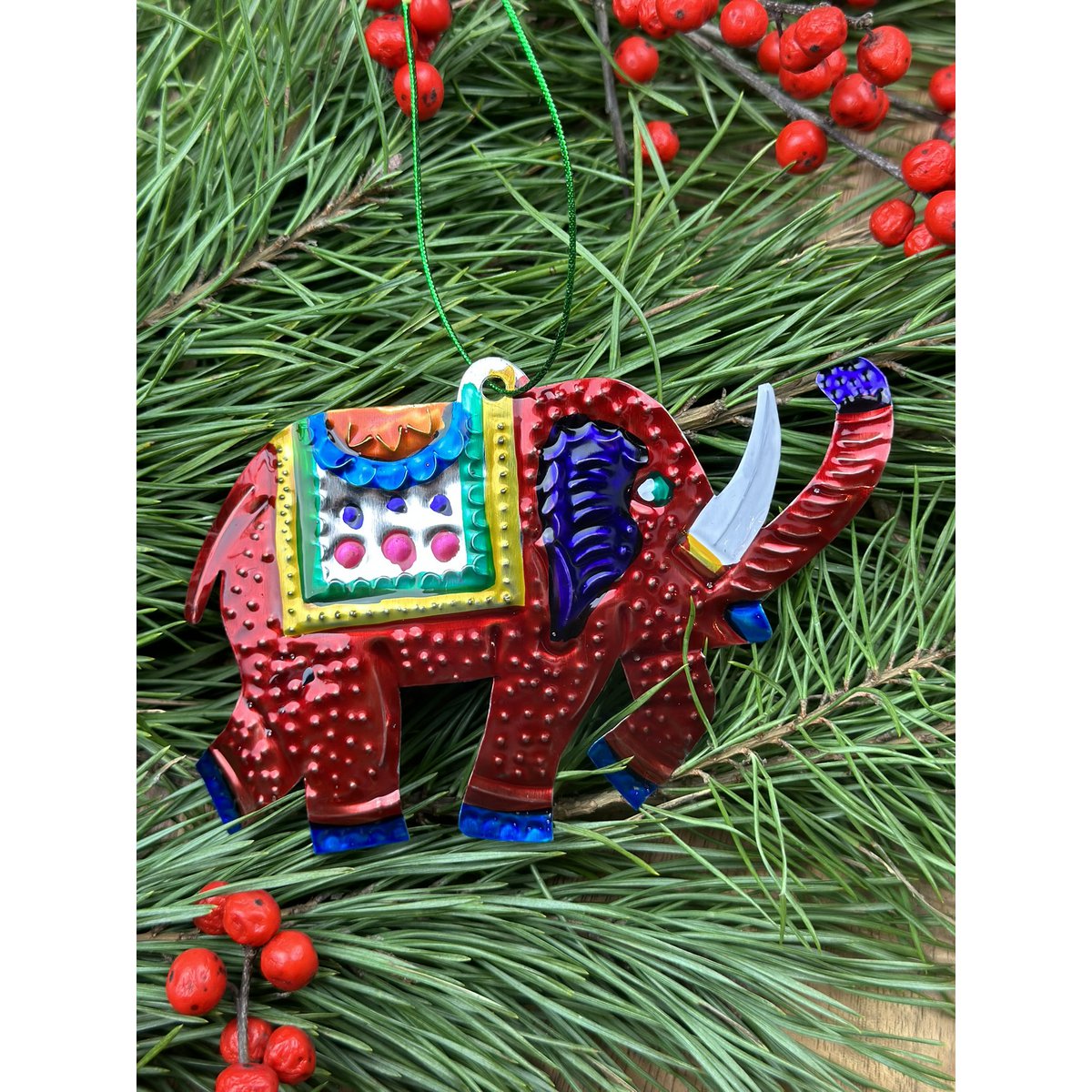 Elefant – Ornament aus Weißblech