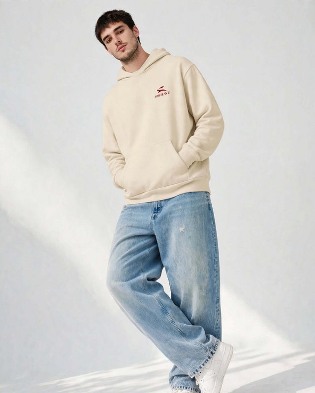 Übergroßer Hoodie – Mill-Dyed, 340 g/m²