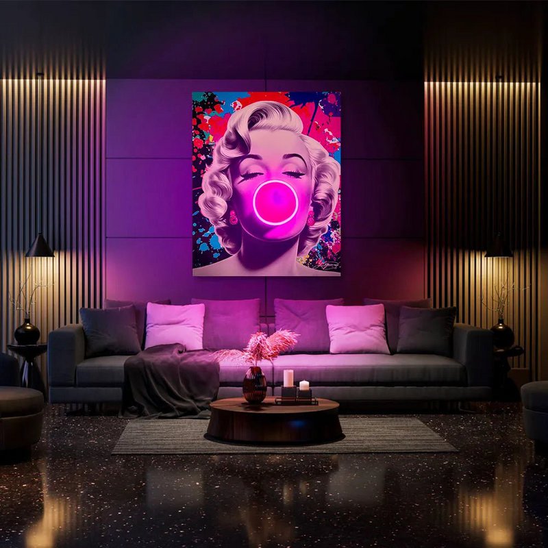 Marilyn Bubble Pop | Led Wall Art