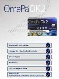 Oméga DK2 | Supplément Oméga-3 & Vitamine D3 + K2