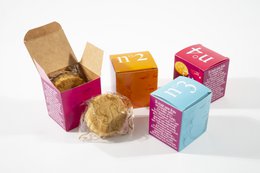 Rent frisk smør almindelige sandkagekiks - Mini pap terning n°1 35 g