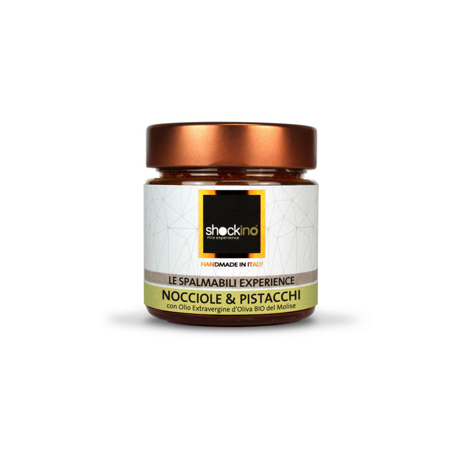 Streichfähige Creme 45 % Haselnüsse und Pistazien