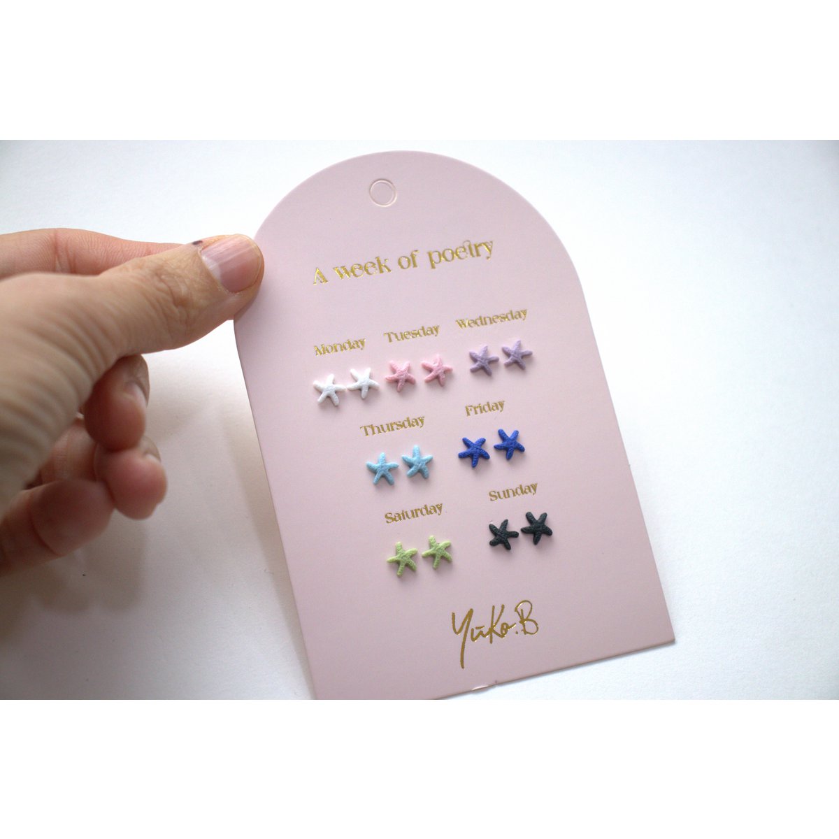 Offer of 20 poetic earrings cards