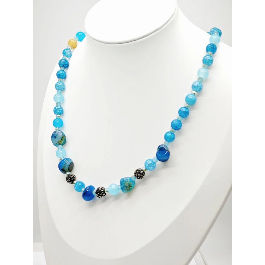 Collier sautoir fantaisie pierre