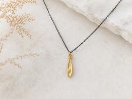 Real Olive Leaf Gold Necklace, Handmade Nature-Inspired Jewelry, Organic Tree Pendant, Gift for Luck & Success, Sterling Silver 925