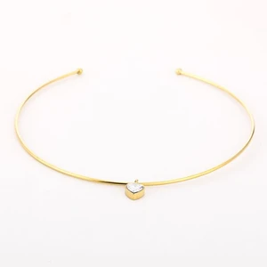 Bangle choker with heart JE19533 - WHITE