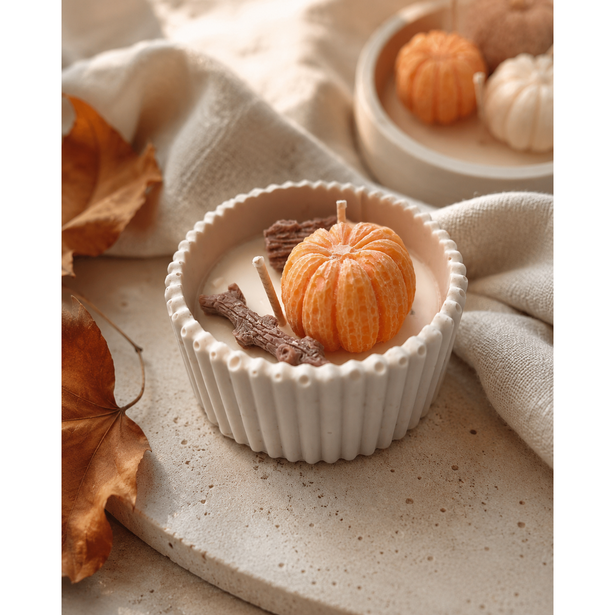 Vela perfumada Autumn Pumpkin Bowl - Cera de colza